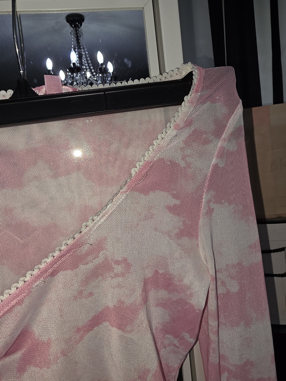 NWOT Sugar Thrillz, Dolls Kill Bliss Vision Pink Cloud Bodysuit, Sz S, Fairycore - Picture 7 of 12